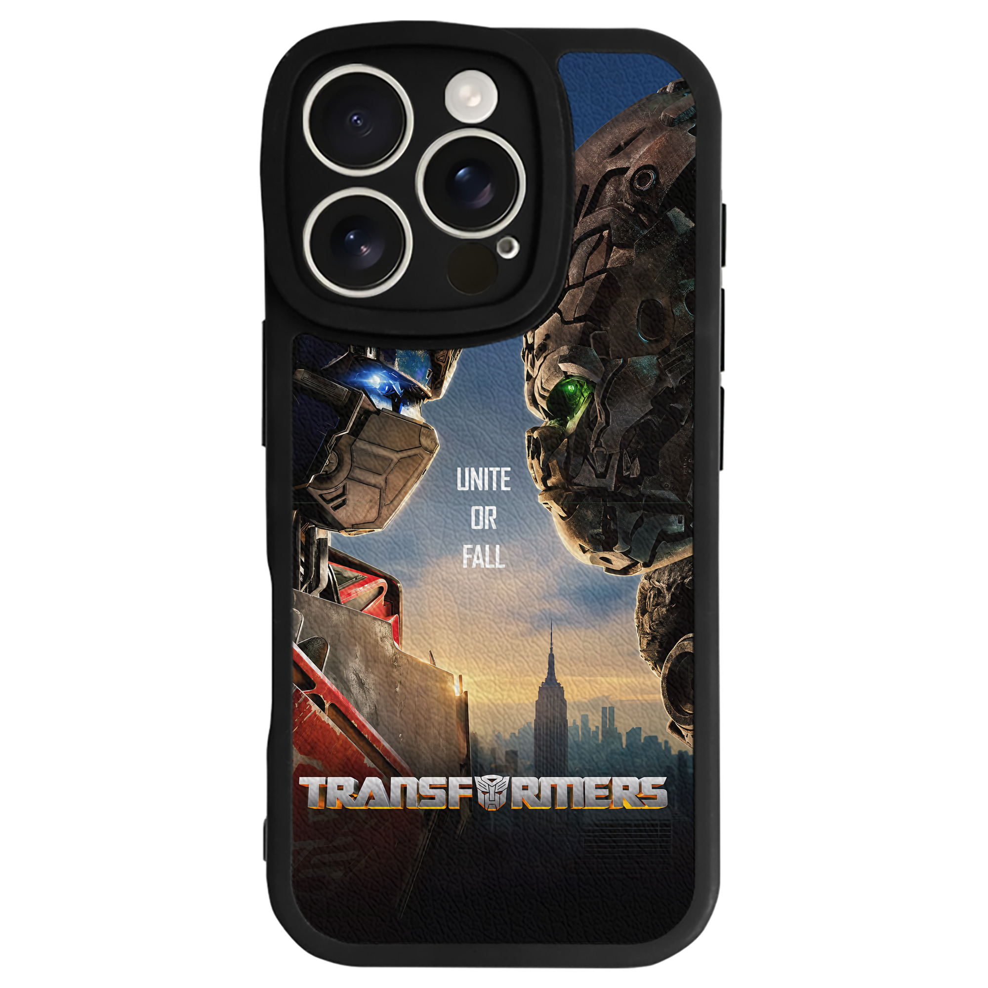 （画像用） Transformers トランスフォーマー 【iPhone 16シリーズ対応】シリコンスマホケース（レザー調） 材質：シリコン